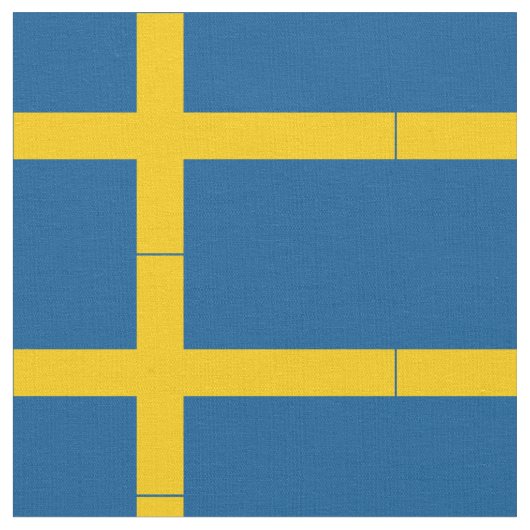 Tissu Drapeau de la Suède (Fermer)