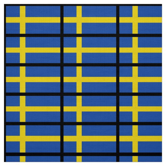 Tissu Drapeau de la Suède (Échantillon)