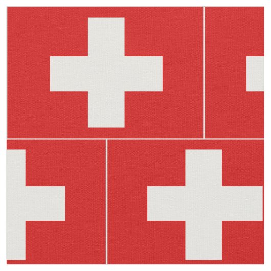 Tissu Drapeau de la Suisse (Fermer)