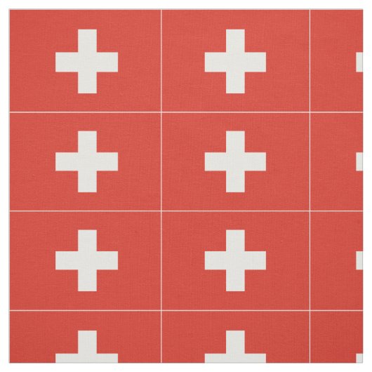 Tissu Drapeau de la Suisse (Échantillon)