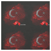 Tissu Drapeau de la Turquie (Échantillon)