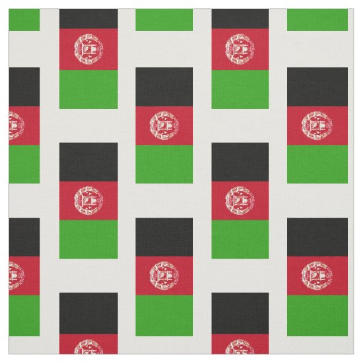 Tissu Drapeau de l'Afghanistan (Échantillon)