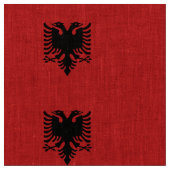 Tissu Drapeau de l'Albanie (Fermer)