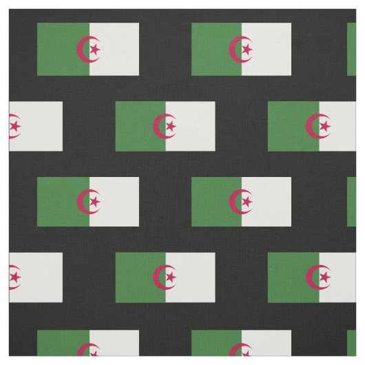 Tissu Drapeau de l'Algérie (Échantillon)