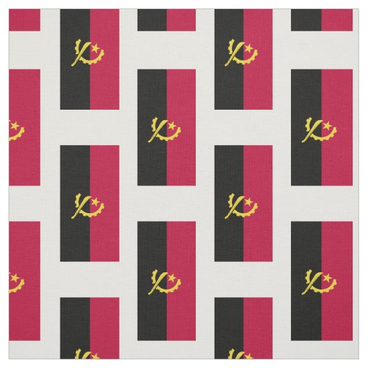 Tissu Drapeau de l'Angola (Échantillon)