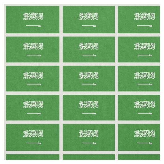 Tissu Drapeau de l'Arabie Saoudite (Échantillon)