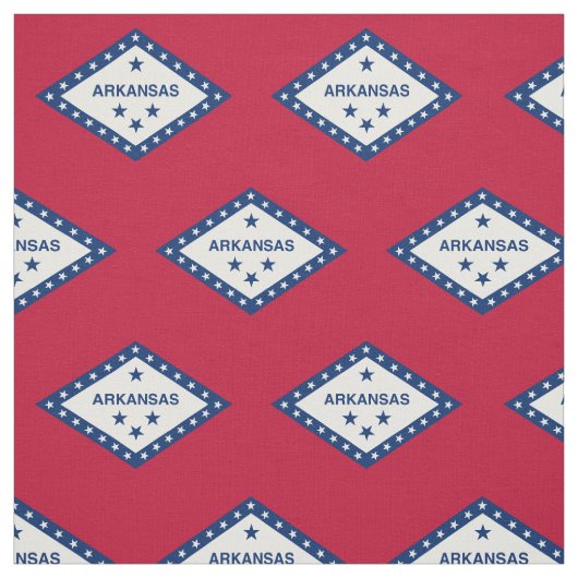 Tissu Drapeau de l'Arkansas (Échantillon)