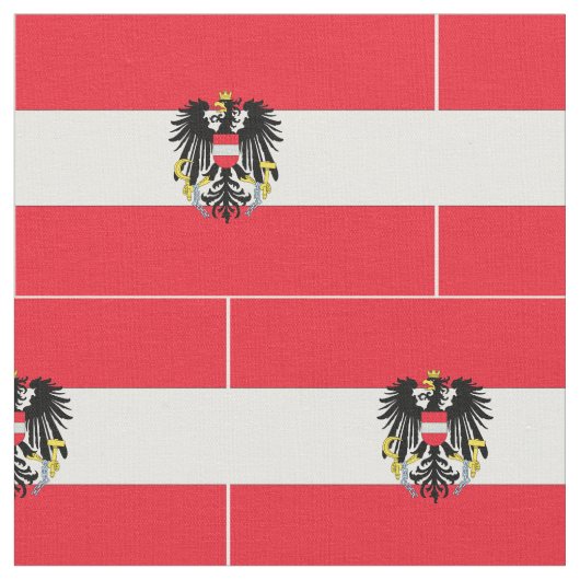 Tissu Drapeau de l'Autriche (Fermer)