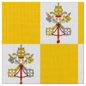 Tissu Drapeau de l'église catholique jaune motif du Vati (Fermer)