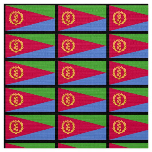 Tissu Drapeau de l'Érythrée (Échantillon)