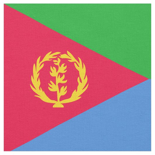 Tissu Drapeau de l'Érythrée (Fermer)