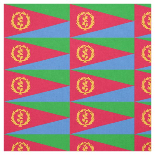 Tissu Drapeau de l'Érythrée (Échantillon)