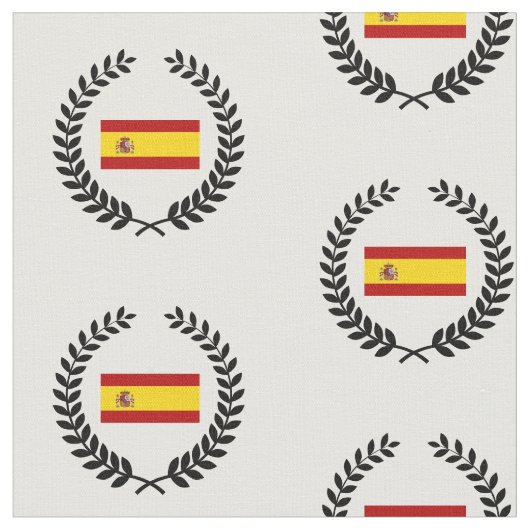 Tissu Drapeau de l'Espagne (Fermer)