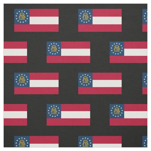 Tissu Drapeau de l'État de Géorgie (Échantillon)