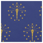 Tissu Drapeau de l'État de l'Indiana (Fermer)