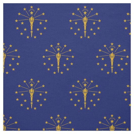 Tissu Drapeau de l'État de l'Indiana (Échantillon)