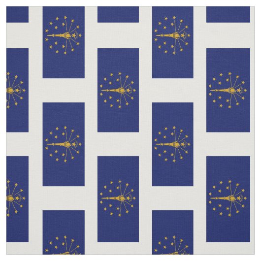 Tissu Drapeau de l'État de l'Indiana (Échantillon)
