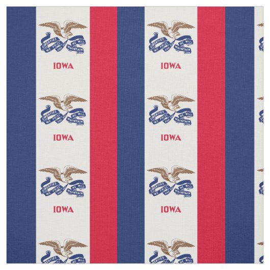 Tissu Drapeau de l'État de l'Iowa (Échantillon)