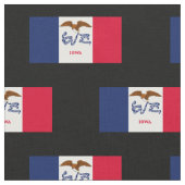 Tissu Drapeau de l'État de l'Iowa (Fermer)