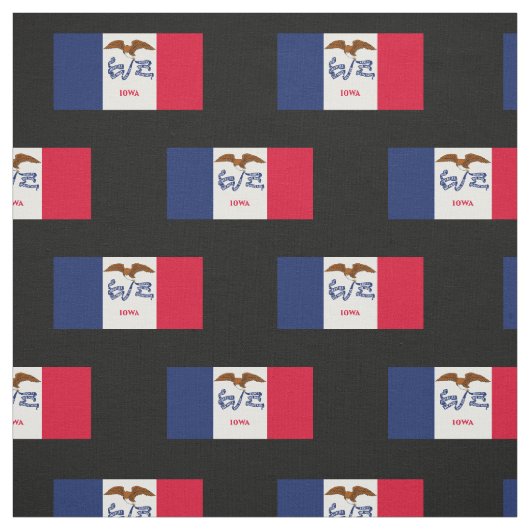 Tissu Drapeau de l'État de l'Iowa (Échantillon)
