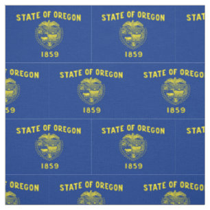 Tissu Drapeau de l'État de l'Oregon