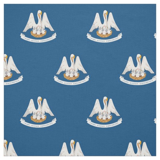 Tissu Drapeau de l'État de Louisiane (Échantillon)