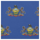 Tissu Drapeau de l'État de Pennsylvanie (Fermer)