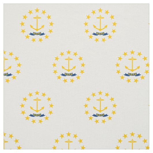 Tissu Drapeau de l'État de Rhode Island (Échantillon)