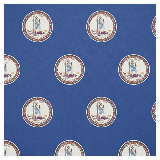 Tissu Drapeau de l'État de Virginie (Échantillon)