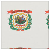 Tissu Drapeau de l'État de Virginie occidentale (Fermer)