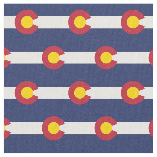 Tissu Drapeau de l'État du Colorado (Fermer)