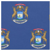 Tissu Drapeau de l'État du Michigan (Fermer)