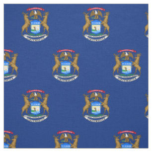 Tissu Drapeau de l'État du Michigan