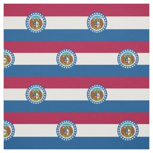 Tissu Drapeau de l'État du Missouri (Échantillon)