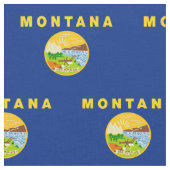 Tissu Drapeau de l'État du Montana (Fermer)