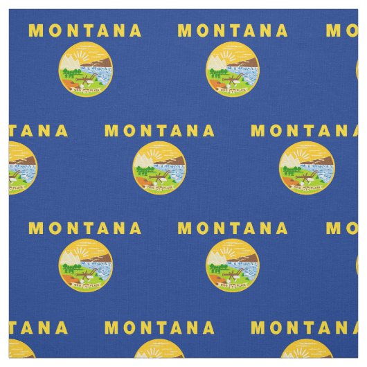 Tissu Drapeau de l'État du Montana (Échantillon)