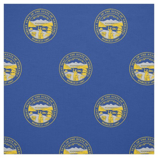 Tissu Drapeau de l'État du Nebraska (Échantillon)