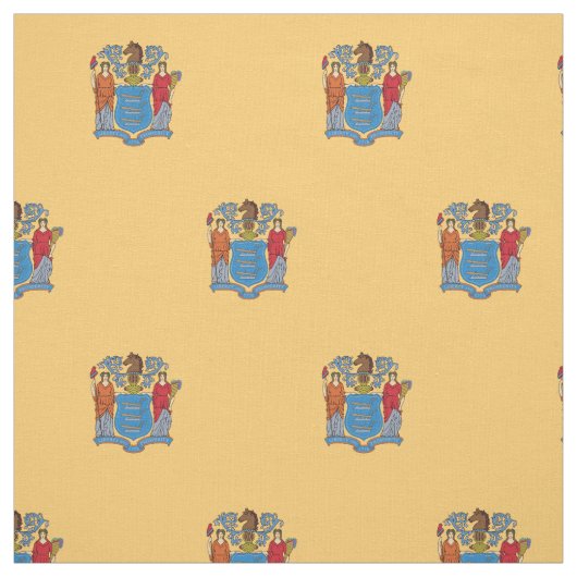 Tissu Drapeau de l'État du New Jersey (Échantillon)