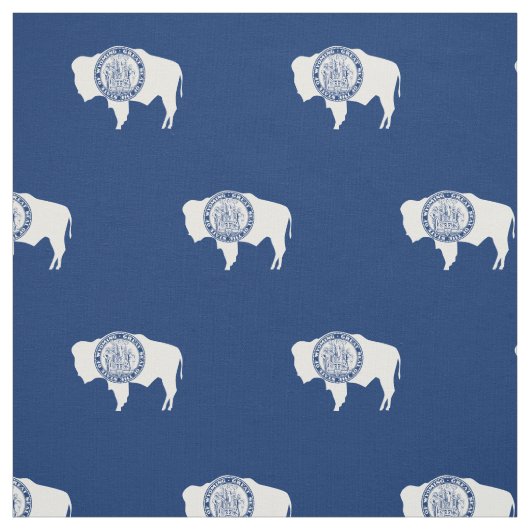 Tissu Drapeau de l'État du Wyoming (Échantillon)