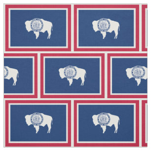 Tissu Drapeau de l'État du Wyoming