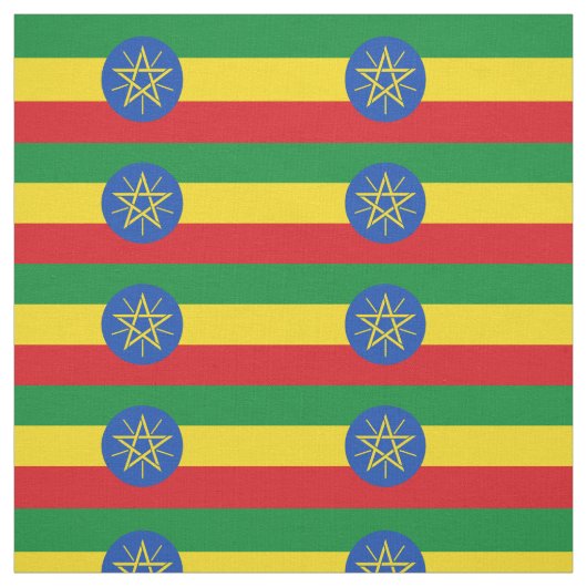 Tissu Drapeau de l'Éthiopie (Échantillon)