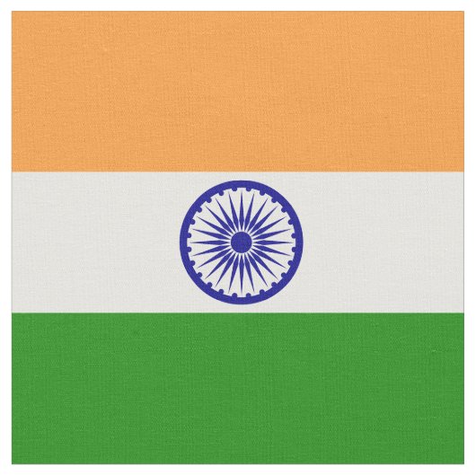 Tissu Drapeau de l'Inde (Fermer)