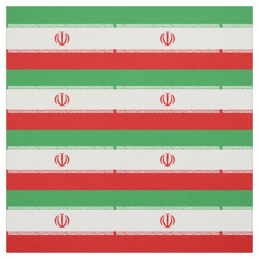 Tissu Drapeau de l'Iran (Échantillon)