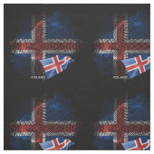 Tissu Drapeau de l'Islande (Échantillon)