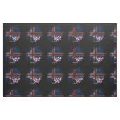 Tissu Drapeau de l'Islande (Fat Quarter)