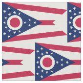 Tissu Drapeau de l'Ohio (Fermer)