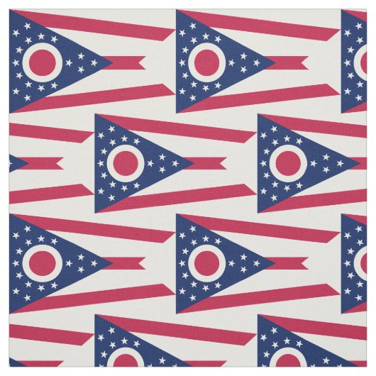 Tissu Drapeau de l'Ohio (Échantillon)