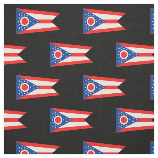 Tissu Drapeau de l'Ohio (Échantillon)