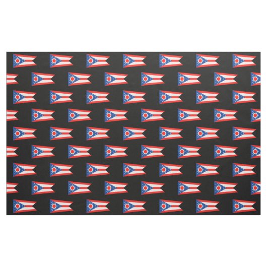 Tissu Drapeau de l'Ohio (Fat Quarter)