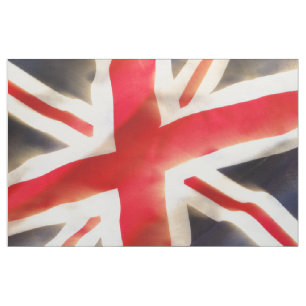 Tissu Drapeau de l'Union Jack agitant au vent
